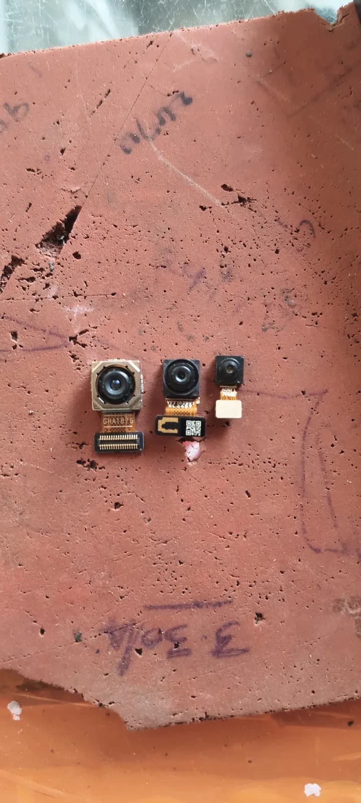 Tecno Pop8 Mobile Camera Full Set Front Rear Wide Tele spare part (used)