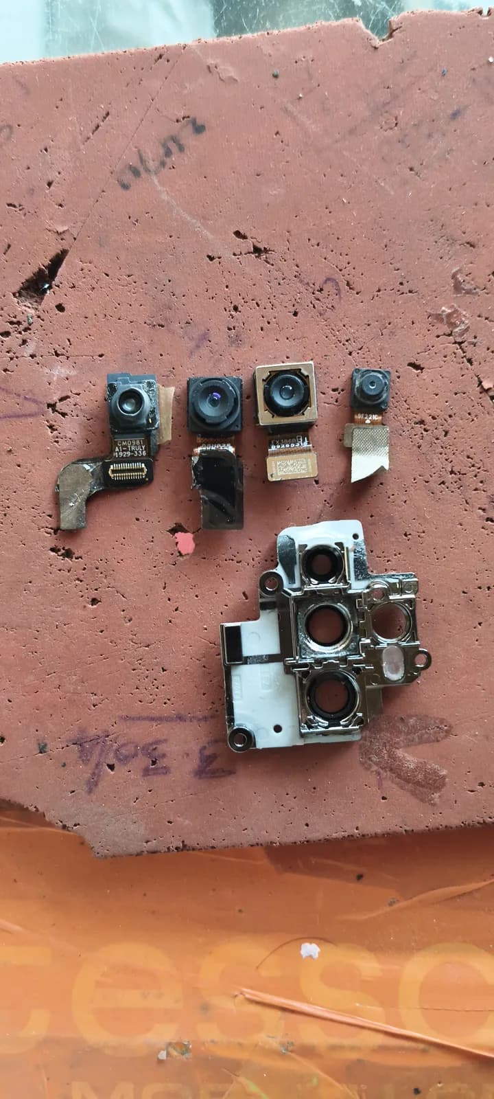 OPPO A5 2020 Mobile Camera Full Set Front Rear Wide Tele spare part (used)
