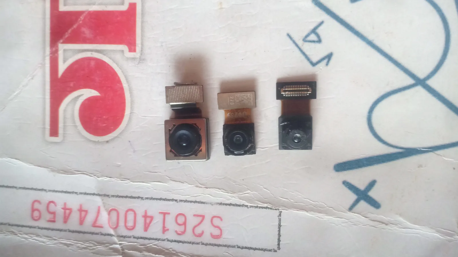 vivo T1x 4G Mobile Camera Full Set Front Rear Wide Tele spare part (used)